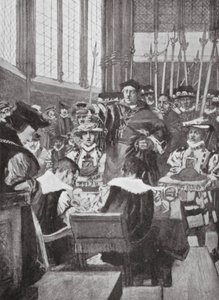Een Inbreuk door Wolsey op de Commons