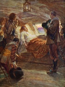 De dood van Sir Francis Drake door Arthur David (after) McCormick
