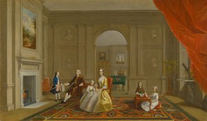 De Familie John Bacon door Arthur Devis