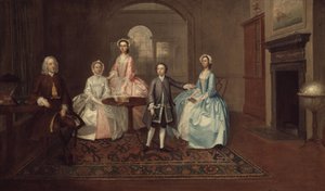 John Thomlinson en Zijn Familie, 1745