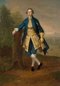 Portret van een Man in Blauw, 1785 door Arthur Devis