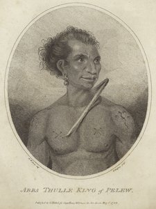 Portret van Abba Thulle, koning van Pelew