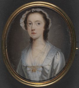 Portret van een Jonge Vrouw door Arthur Devis