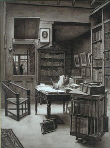 Het interieur van een boekwinkel door Arthur Ellis
