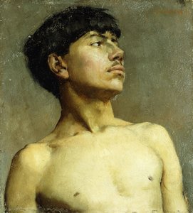 Portret van Xavier Martinez door Arthur Frank Mathews