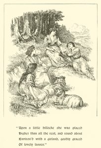 Sir Calidore, ridder van hoffelijkheid, Coridon en Pastorella door Arthur George Walker