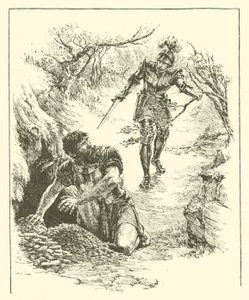 Sir Guyon, Het Rijk van Pluto (gravure) door Arthur George Walker