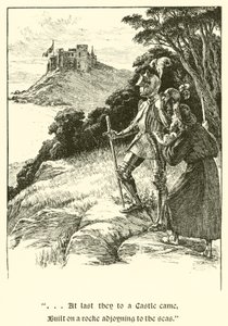 Sir Guyon, De Drie Zusters (gravure) door Arthur George Walker