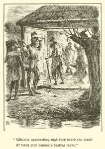 De Legende van Britomart, Het Huis van Zorg (gravure) door Arthur George Walker