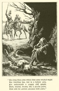 De Rode Kruisridder, In de grot van wanhoop door Arthur George Walker
