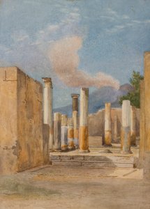 Pompeii: Huis van Pansa, via delle Terme, 1843-44 door Arthur Glennie
