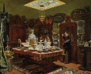 Interieur van de Verzameling Kamer van Monsieur Sauvageot, 1856 door Arthur Henri Roberts