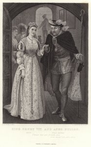 Koning Hendrik VIII en Anne Bullen, Koning Hendrik VIII, Act I, Sc IV door Arthur Hopkins
