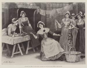 Madame Sans-Gene, in het Lyceum, Madame Sans-Gene (Miss Ellen Terry) in haar Wasruimte
