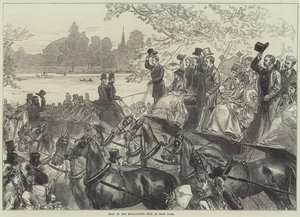 Ontmoeting van de Four-in-Hand Club in Hyde Park door Arthur Hopkins