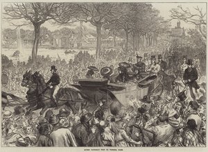 Bezoek van koningin Victoria aan Victoria Park door Arthur Hopkins