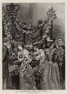 De Rozen- en Bloemenshow in het Mansion House door Arthur Hopkins