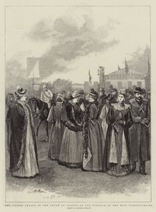 Het Rennenseizoen in Zuid-Frankrijk, in de Paddock bij de Nice Steeplechases door Arthur Hopkins
