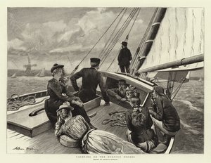 Zeilen op de Norfolk Broads door Arthur Hopkins