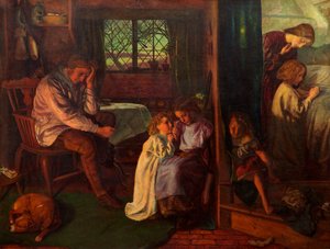Bedtijd, 1862 door Arthur Hughes