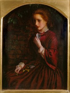 Viooltjes, c1860 door Arthur Hughes