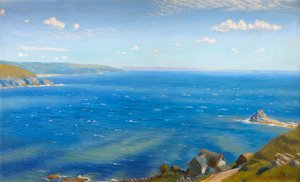 Studie voor Hannafore, West Looe door Arthur Hughes