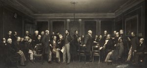 Het Centraal Uitvoerend Comité voor Katoenhonger door Arthur Hughes