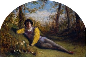 De Jonge Dichter - Olie Studie, 1849