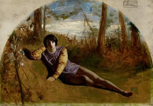 De jonge dichter, 1849 door Arthur Hughes