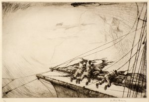 Op de ra door Arthur John Briscoe