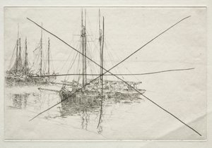 Oesterdammers door Arthur John Trevor Briscoe