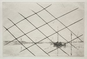 Oestergronden (Op Essex Creek bij Eb) door Arthur John Trevor Briscoe