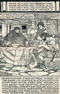 Goede Koning Wenceslas, 1895 door Arthur Joseph Gaskin