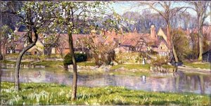 Huizen en een Rivier
