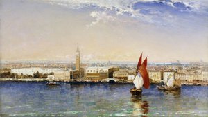 Het Bacino, Venetië, 1897 door Arthur Joseph Meadows