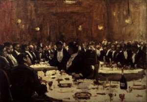 Gezelschap aan het diner