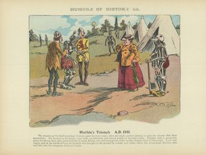 De triomf van Matilda. 1141 na Christus (kleurenlitho) door Arthur Moreland