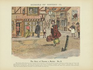 Het verhaal van Thomas Becket. Nr. 2 (kleurenlitho) door Arthur Moreland