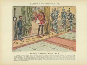Het verhaal van Thomas Becket. Nr. 5 (kleurenlitho) door Arthur Moreland