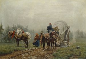 De gebroken vrachtwagen, 1862