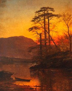 Avond aan de Ausable-rivier 1875
