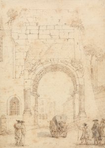 De Boog van Titus vanaf het Forum, Rome