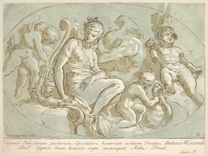 Venus Omringd door Putti, ca. 1735 door Arthur Pond