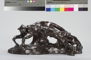 Honden vangen poema door Arthur Putnam