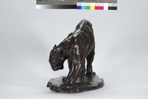 Grote Puma die een Os Spoor Ruikt door Arthur Putnam