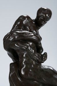 Man en slang door Arthur Putnam