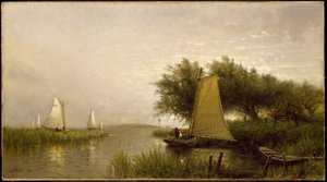 Op Synepuxent Bay, Maryland door Arthur Quartley