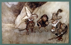 Een kort verhaal door de Amerikaanse auteur Washington (illustratie) door Arthur Rackham