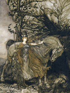 Brunnhilde door Arthur Rackham