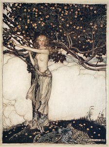 Freia, de schone, 1910 door Arthur Rackham